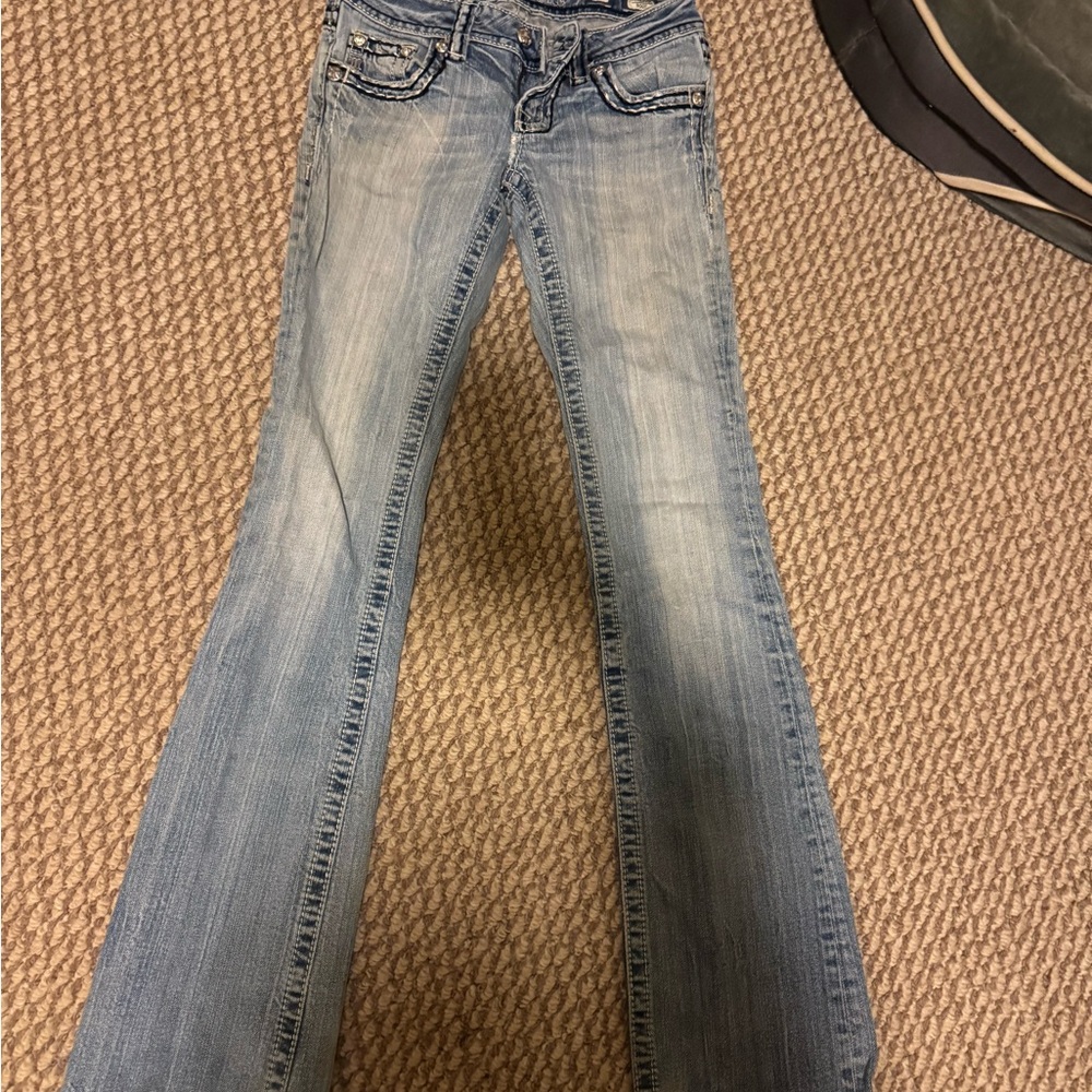 Miss Me Light Blue Boot Cut Jeans